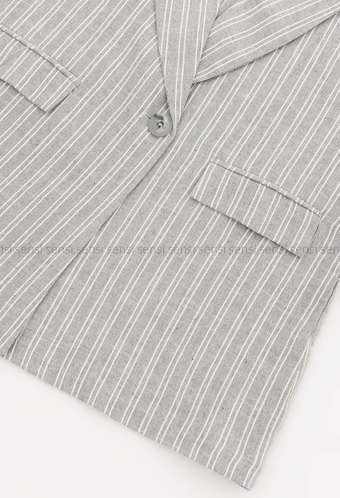 کت راه راه لینن کد1005296